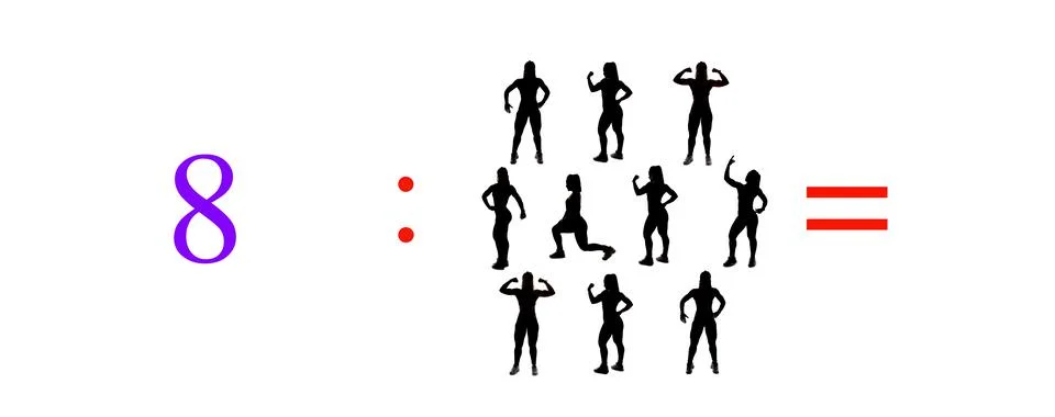 Very simple exercises and problems to learn mathematics. Stock Photos