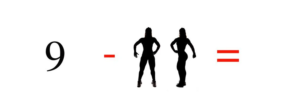 Very simple exercises and problems to learn mathematics. Stock Photos