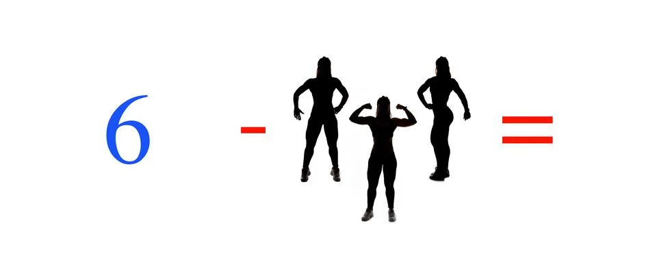 Very simple exercises and problems to learn mathematics. Stock Photos