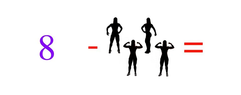 Very simple exercises and problems to learn mathematics. Stock Photos