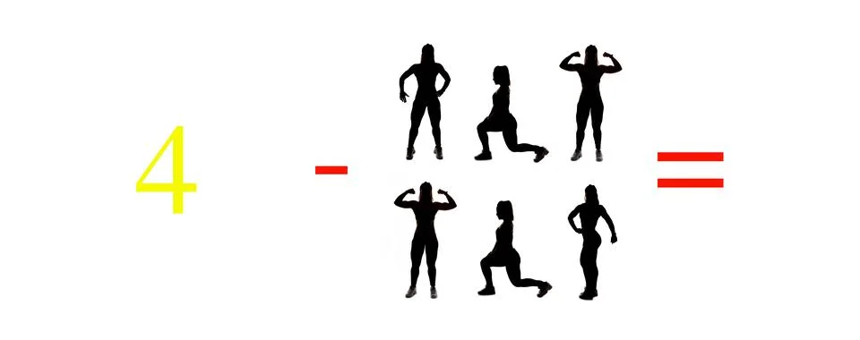 Very simple exercises and problems to learn mathematics. Stock Photos