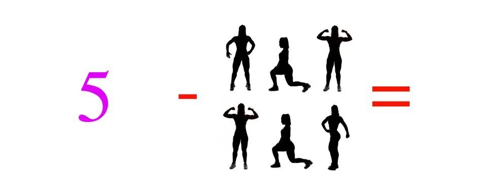 Very simple exercises and problems to learn mathematics. Foto stock