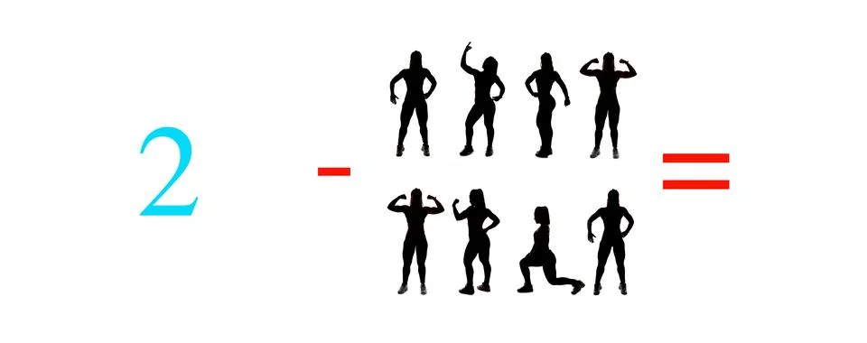 Very simple exercises and problems to learn mathematics. Stock Photos