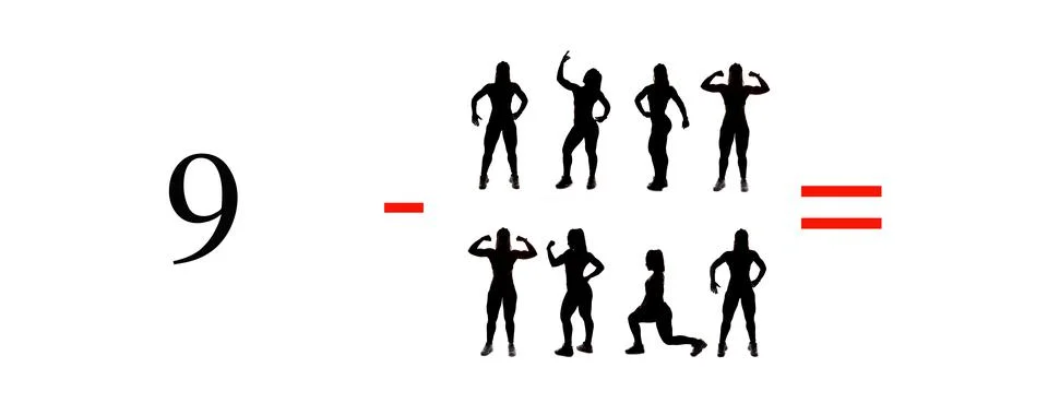 Very simple exercises and problems to learn mathematics. Stock Photos