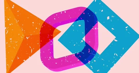 Very simple trendy riso graph style Stock Footage 285000880