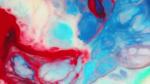 Very slow motion of colored explosions. Stock Footage 227853903