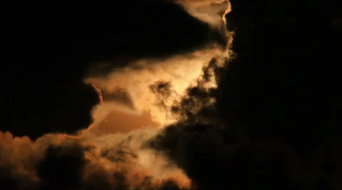 Very Small Plane in Huge Storm Clouds Stock Footage 51536629