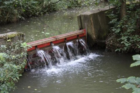 Very small waterfall in the forest Stock Photos