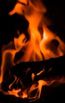 Very smooth looking fire Stock Photos