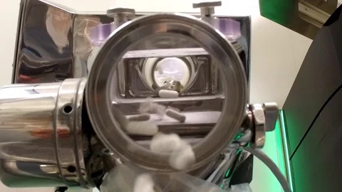 Very special inside view medicine factory (120 FPS) 库存影片 94756366