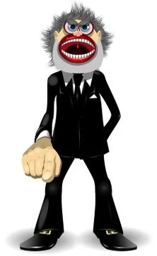 Very strict manager Stock Illustration