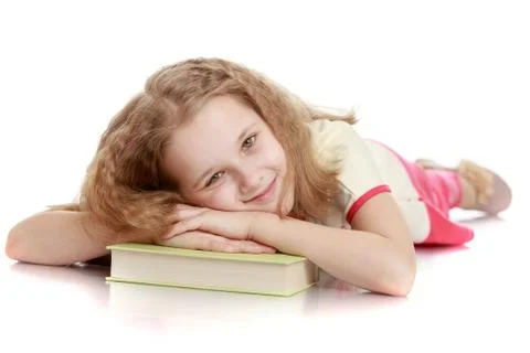 Very sweet, charming, light-haired teenage Stock Photos