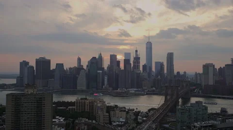 Very unique NYC Skyline Timelapse Stock Footage 64973976