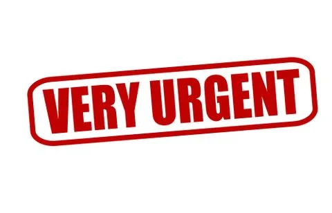 Very urgent Stock Illustration