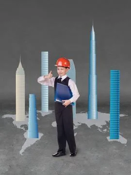 Very young engineer Fotos de archivo