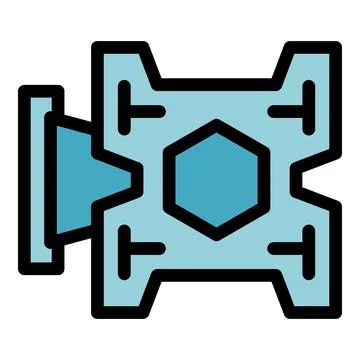 Vesa mount icon vector flat Stock Illustration