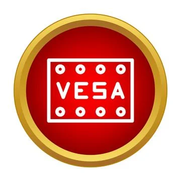 Vesa mount standard icon graphic for display Stock Illustration