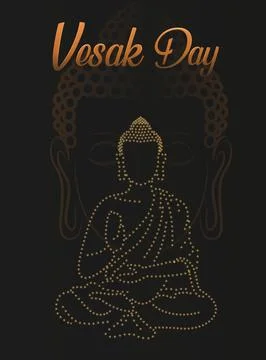 Vesak Day Stock Illustration