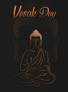Vesak Day Stock Illustration