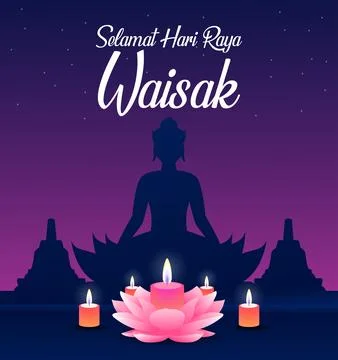 Vesak Day Stock Illustration