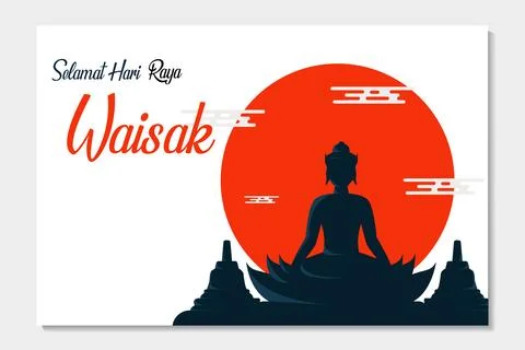 Vesak Day Stock Illustration