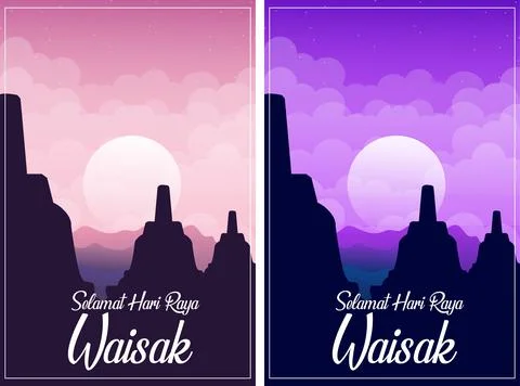 Vesak Day Stock Illustration