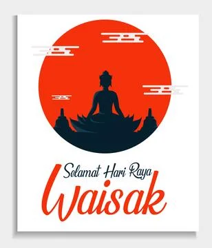 Vesak Day Stock Illustration