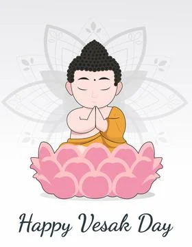 Vesak Day Stock Illustration
