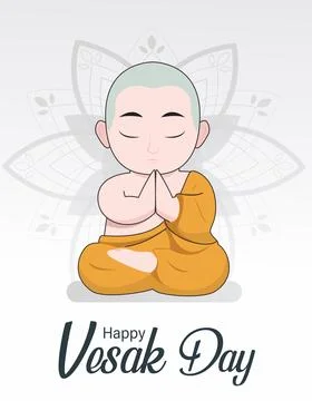 Vesak Day Stock Illustration