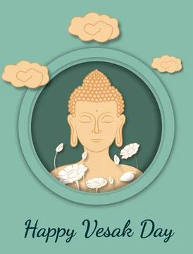Vesak Day Stock Illustration