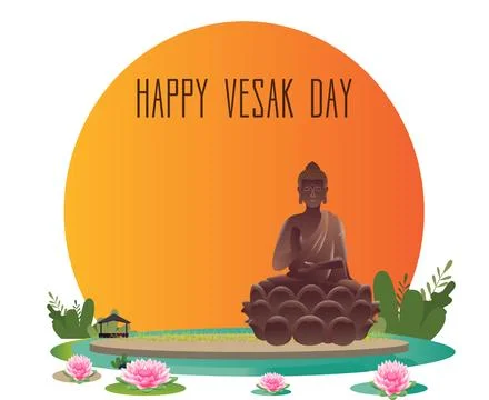 Vesak Day Illustrazione stock