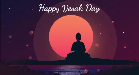 Vesak Day Stock Illustration