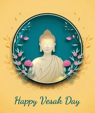 Vesak Day Illustrazione stock