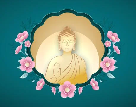 Vesak Day Stock Illustration
