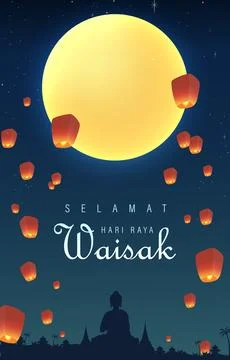 Vesak Day Illustrazione stock