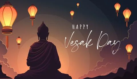 Vesak Day Illustrazione stock