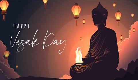 Vesak Day Illustrazione stock