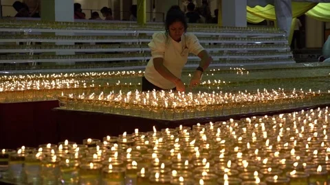 Vesak Eve Stock Footage 240510772