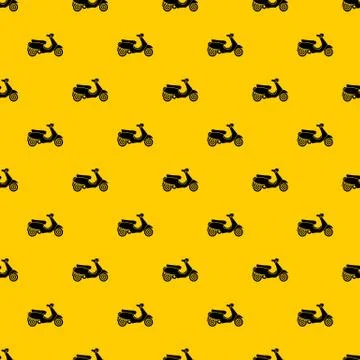 Vespa scooter pattern vector Stock Illustration