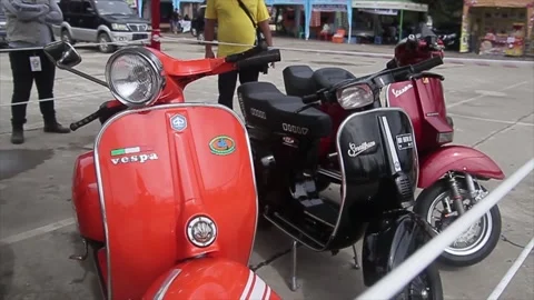 Vespa young years Stock Footage 221406795