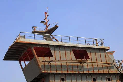 Vessel components in construction Stock Photos