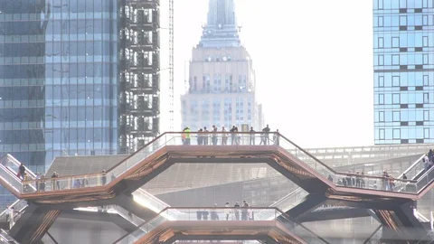 The Vessel Empire State building Stock Footage 108579995