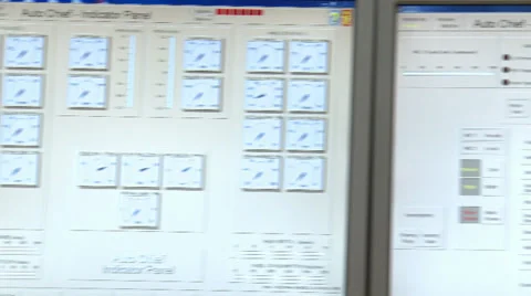 VESSEL ENGINE CONTROL ROOM PANEL 1 Stock Footage 39338808