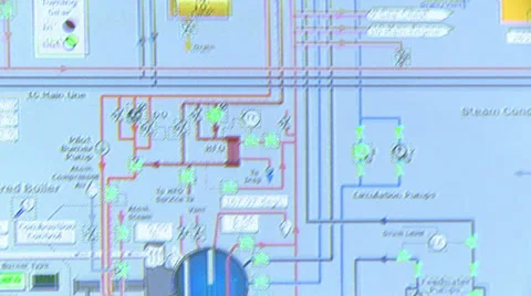 VESSEL ENGINE CONTROL ROOM PANEL 2 Stock Footage 39338900