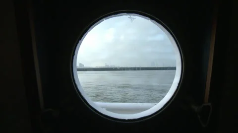 VESSEL ILLUMINATOR WINDOW VIEW Stock Footage 39363120