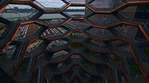 The vessel, installation in NYC Stock Footage 330196577