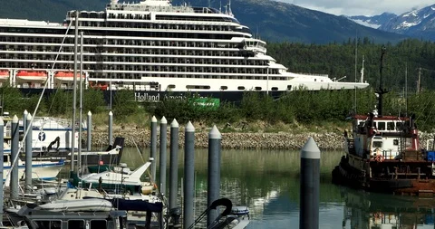 Vessel Maneuvering in the Marina. Stock Footage 94051481