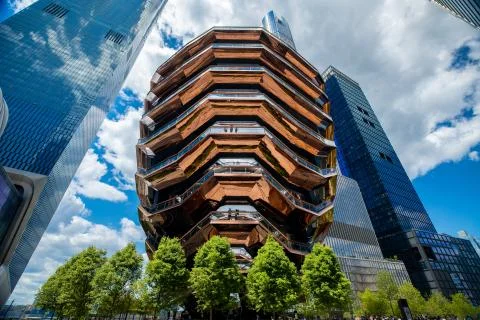 The Vessel is a structure and landmark. Manhattan, New York City, New York. Stock Photos