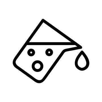 Vessel to study the icon vector. Isolated contour symbol illustration Illustrazione stock