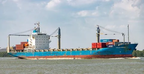 The Vessel Type Container Ship STELLAR WINDSOR 스톡 사진